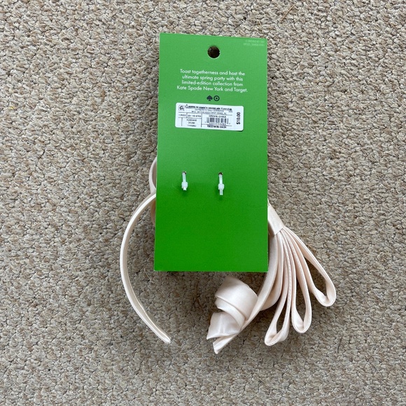 NWT Ribbon Bow Headband - Kate Spade New York x Target™ Cream - Picture 4 of 4